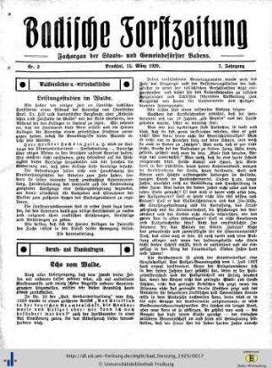 Nr. 3, 15. März 1929