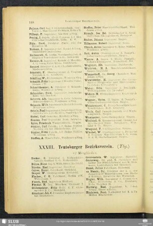 XXXIII. Teutoburger Bezirksverein.