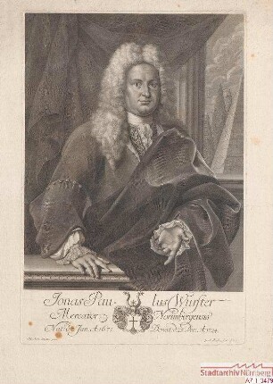 Jonas Paulus Wurster. Geb. 7. Januar 1671, gest. 25. Dezember 1724.