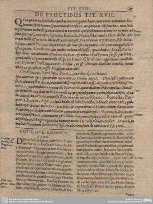 De Fructibus Tit. XVII.
