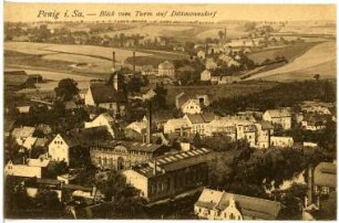 Penig. Blick auf Penig und Dittmannsdorf