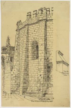 Templerkirche zu Thomar, Strebepfeiler vom Chor