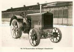 Foto von einem Russentraktor mit Dieselmotor von der Firma Kämper
