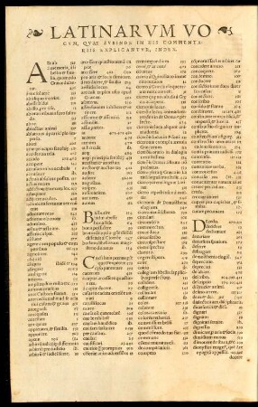 Latinarum Vocum ... Index.