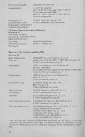 Zentrum für Bioinformatik