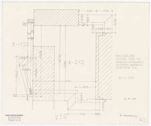 Maschinenfabrik Wisch und Co., Berlin-Spandau Erweiterungsbau: Baugrube 1:100
