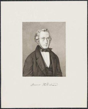 Icones Professorum Marpurgensium — Bildnis des Bruno Hildebrandt (1812-1878)