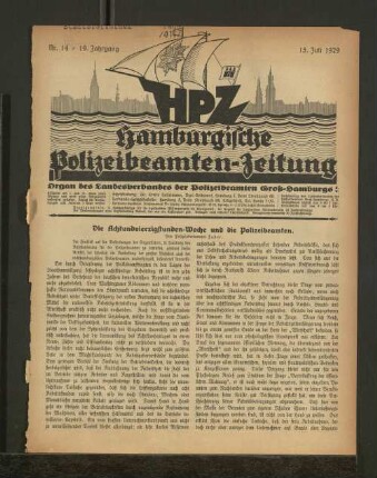 Nr. 14 / 19. Jahrgang 15. Juli 1929