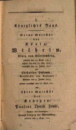 Königlich-Württembergisches Hof- und Staats-Handbuch. 1828