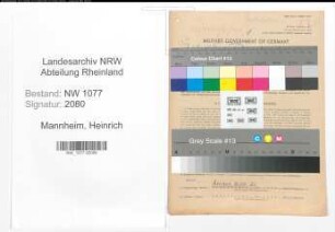 Entnazifizierung Heinrich Mannheim , geb. 17.07.1911 (Polizist)