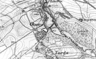 Kodersdorf-Oberrengersdorf. Meßtischblatt, 1:25.000, Sekt. Horka, 1886 (RA Görlitz 30/316)