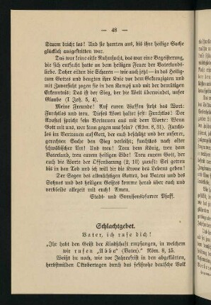 48-65, 7. Schlachtgebet