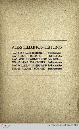 Ausstellungs-Leitung