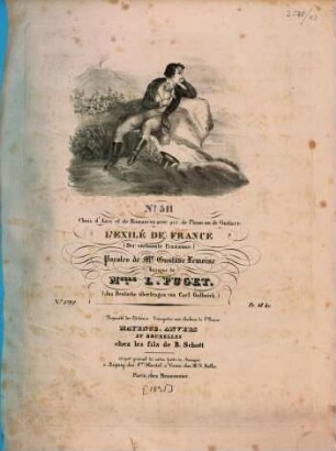L' exilé de France = (Der verbannte Franzose) : guitare ; piano