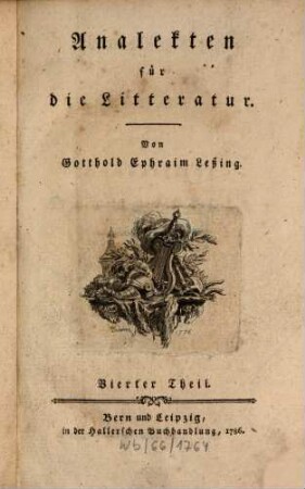 Analekten für die Litteratur, 4