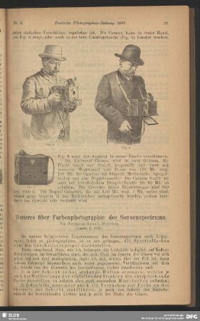 Weiteres über Farbenphotographie des Sonnenspectrums