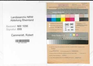 Entnazifizierung Robert Cammeratt , geb. 31.03.1900 (Arzt)