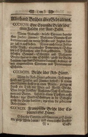 Allerhand Brühen über Gebratenes.