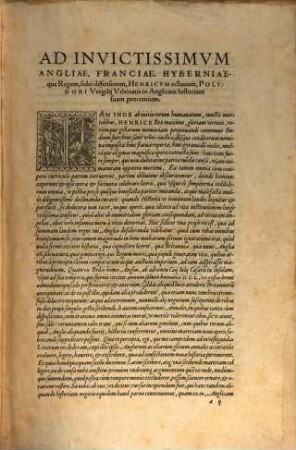 Polydori Vergilii Vrbinatis Anglicae Historiae libri Vigintiseptem