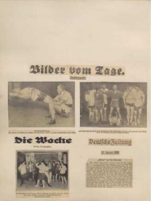 Album Erich Rahn; Zeitungsauschnitte von 1924 bzw. 1925