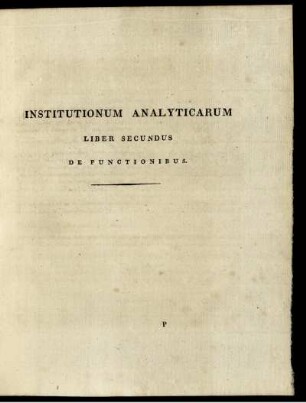 Liber II. De functionibus.