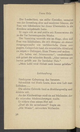 Enttäuschung