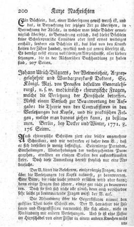 Medicinisch-chirurgische Fragen, welche die Verletzung der Hirnschale betreffen.