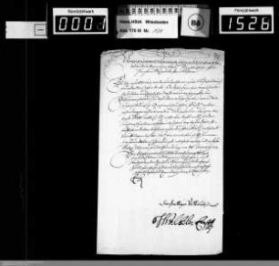 Neujahrsschreiben 1701