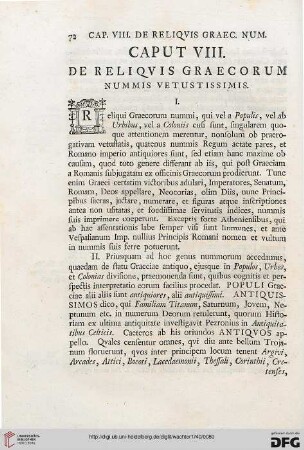 Caput VIII: De reliquis graecorum nummis vetustissimis