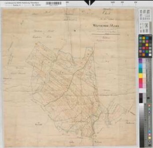 Wennemen (Meschede), Teilung der Wennemer Mark, Übersichtskarte
