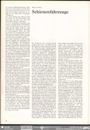 Schienenfahrzeuge : Formgestaltung in der Sowjetunion