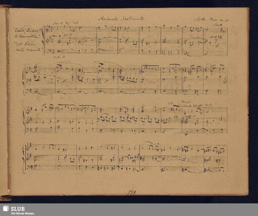 Ward, Bernard, 1892 [Noten- und Texteintrag]