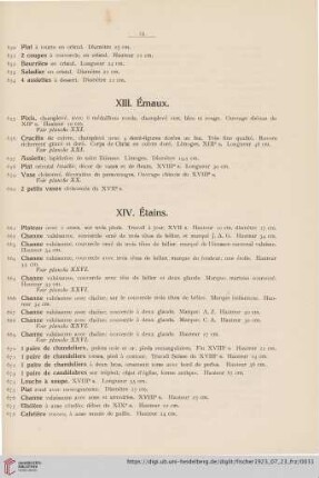 XIII. Émaux (No. 655 - 660)