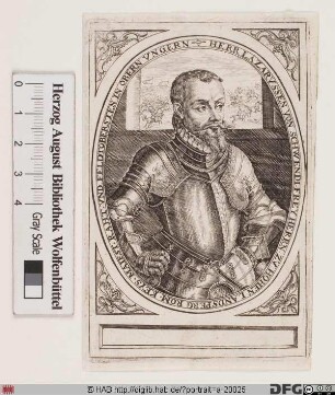 Bildnis Lazarus von Schwendi (1568 Reichsfrhr. von Hohenlandsberg [im Elsaß])