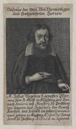 Bildnis des Josua Wegelin
