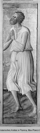 Triptychon mit Aufsätzen: Maria mit dem Kind, Johannes dem Täufer und dem seligen Pietro Crisci : rechte Seitentafel: der selige Pietro Crisci