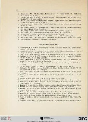 Personen-Medaillen (Nr. 37-70)