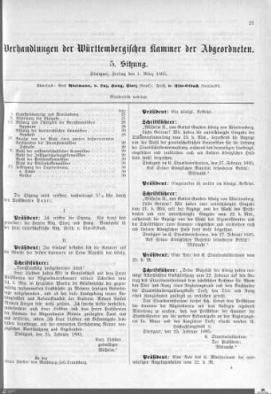5. Sitzung, Stuttgart, 1.3.1895