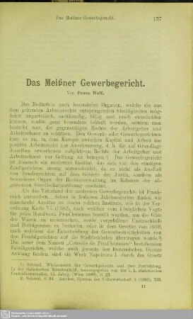 Das Meißner Gewerbegericht