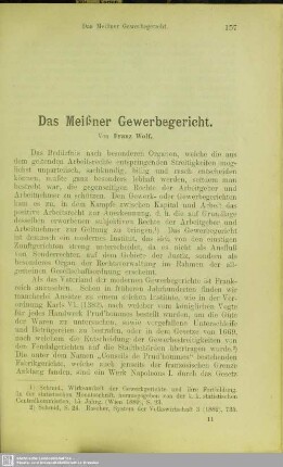 Das Meißner Gewerbegericht
