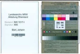 Entnazifizierung Johann Bierl , geb. 12.06.1883 (Vorarbeiter)