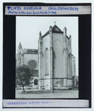 Zlatá Koruna, Kloster Zlatá Koruna/Goldenkron : Außenansicht der Apsis
