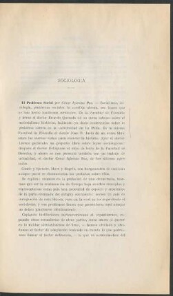 Sociología