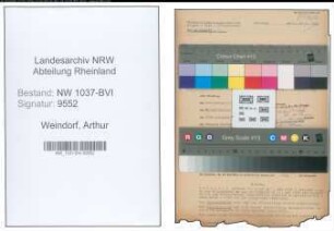 Entnazifizierung Arthur Weindorf , geb. 15.06.1909 (Gemeindesekretaer)