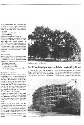 Der Erweiterungsbau von Tchibo in der City Nord