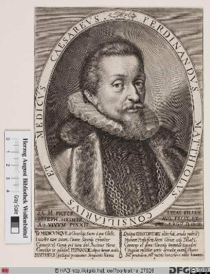 Bildnis Fernando Mattioli (lat. Matthiolus)