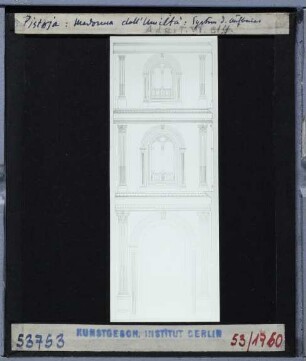 (Architekturzeichnung),Pistoia, Madonna dell'Umiltà : Dekorationsystem
