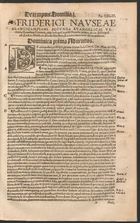 Friderici Nauseae Blancicampiani Secunda Evangelicae Veritatis Homiliarum Centuria ...