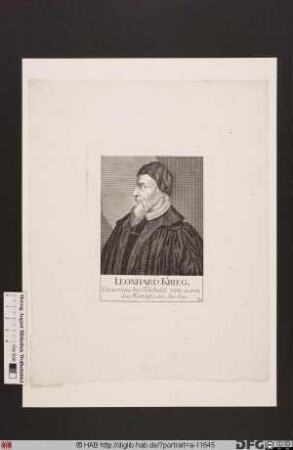 Bildnis Leonhard Krieg