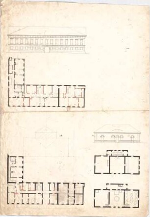 Voit, Johann Michael; Gebäude - Grundrisse, Ansichten